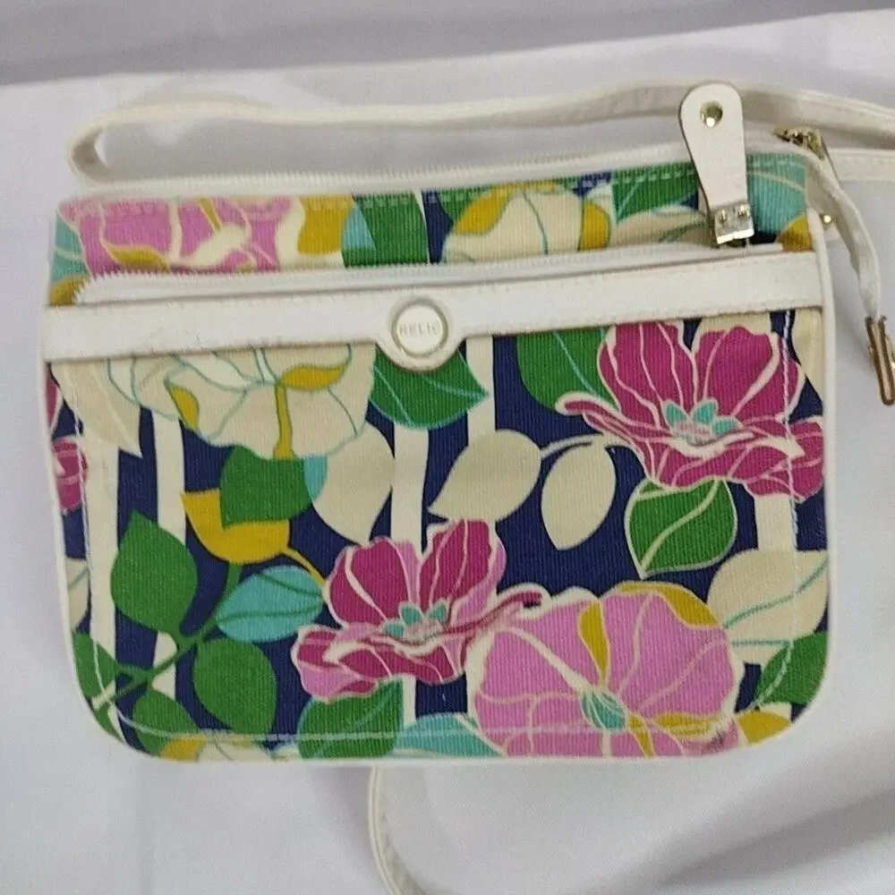 Relic Crossbody Bag Womens Small Multicolor Floral Canvas Faux Leather Purse